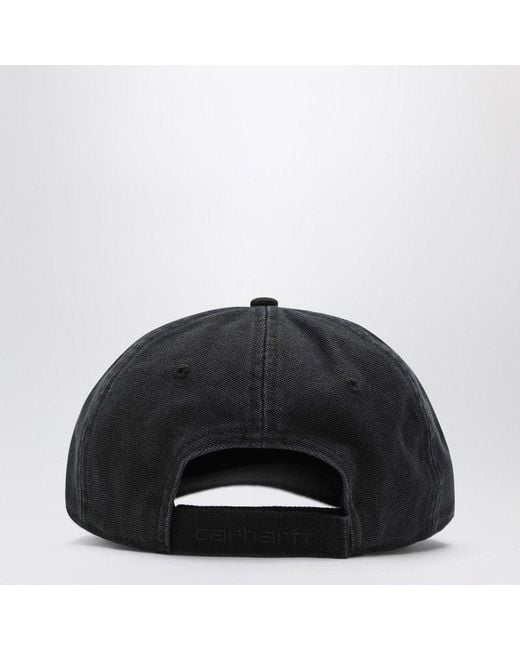 Carhartt Black Canvas Cap/Stone Washed for men
