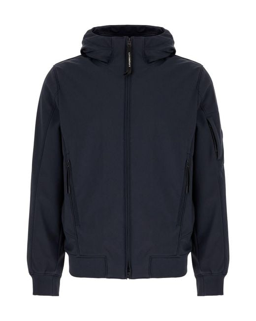 C P Company Blue C.P.Company Nylon Blouson Jacket for men