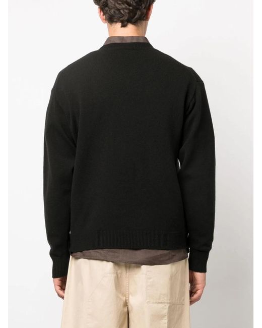 KENZO Black Jersey With Embroidery Boke Flower for men