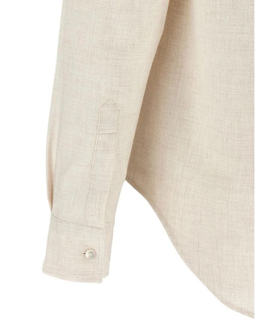 Xacus White 'Marta' Flannel Shirt