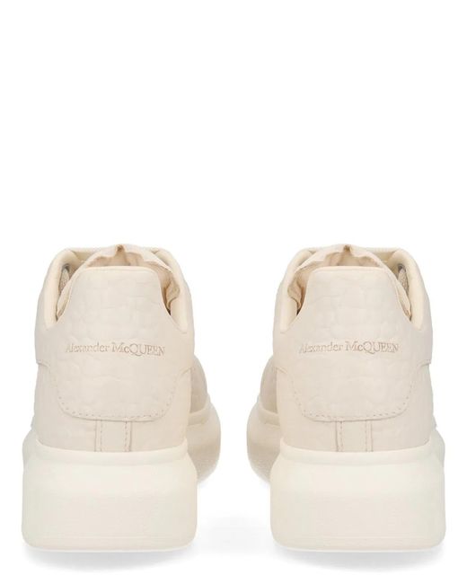 McQueen Natural Silk Sneakers