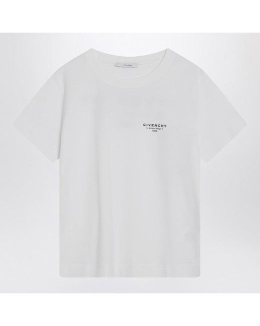 Givenchy White T-Shirt With Logo