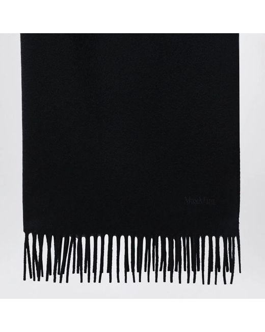Max Mara Black Cashmere Scarf