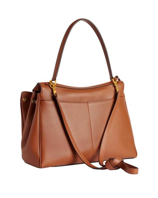 Balenciaga Brown New Rodeo Top Handle M Calf Leather Handbag