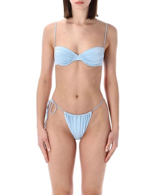 BELAMER Blue Tina Brazilian Bikini Bottom