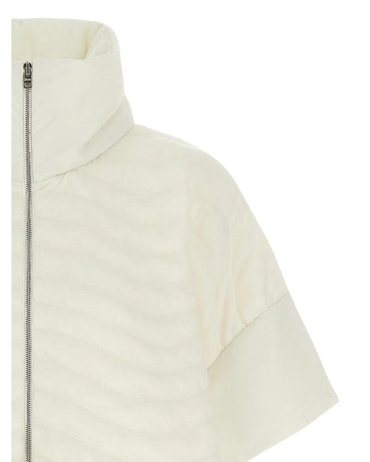 Herno White 'Resort' Poncho