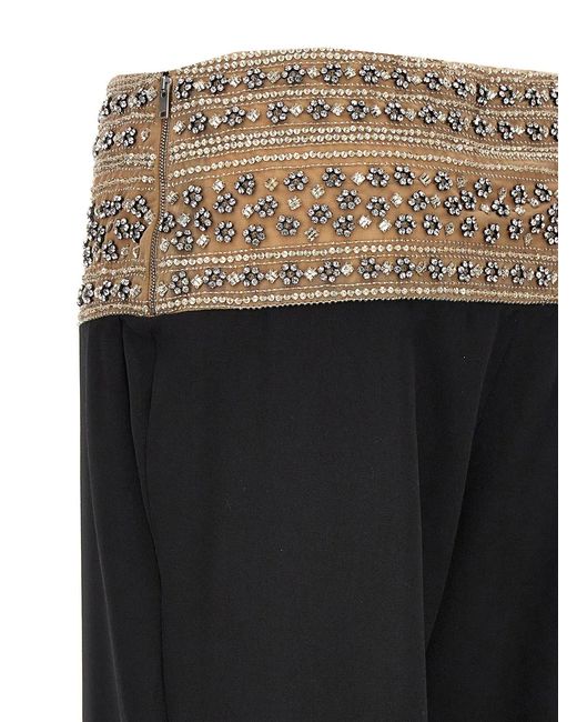 Stella McCartney Black 'Smoking' Crystal Trousers