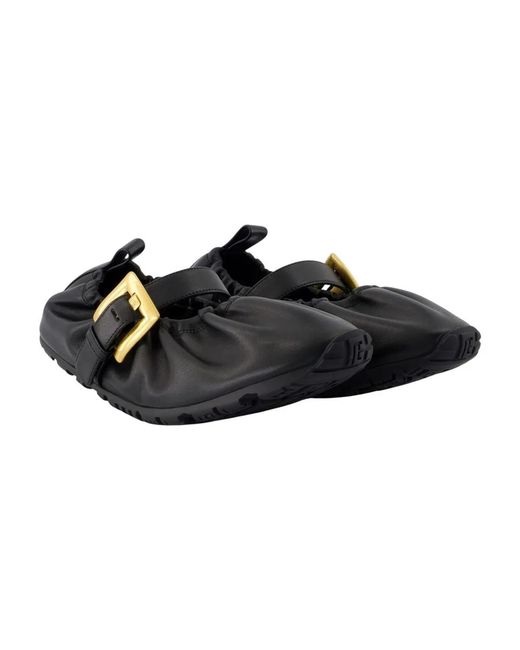 Balmain Black Racer 45 Ballerinas