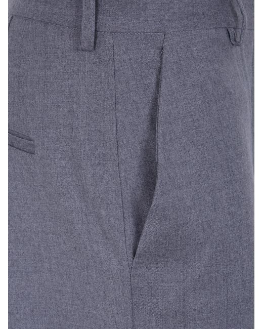 Antonelli Blue "Robinia" Straight Leg Trousers