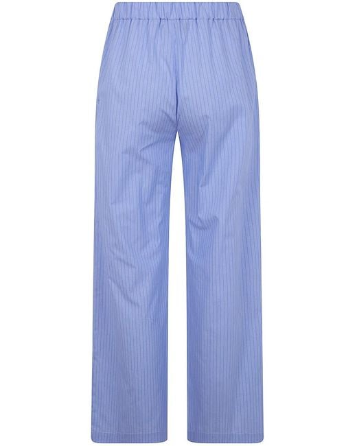 DR. HOPE Blue Elastic Waist Trousers