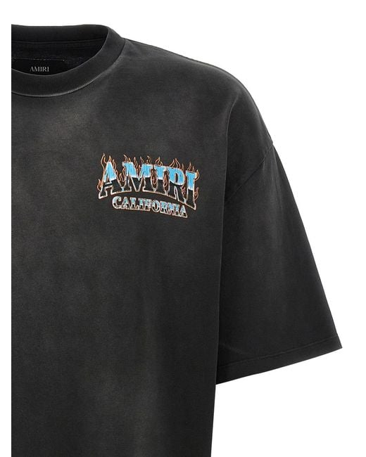 Amiri Black 'Sunny Place Tee' T-Shirt for men