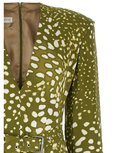 Dries Van Noten Green 'Dohana' Dress