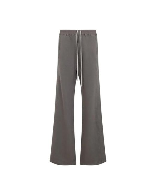 Rick Owens Gray Dust Wide Pusher Pants for men