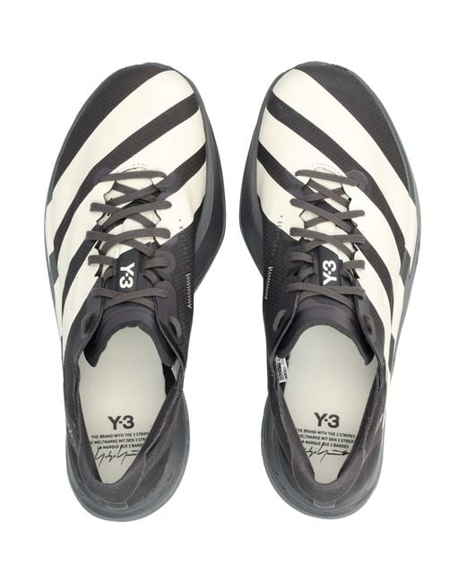 Y-3 Blue Adios Pro 4 Black Sneakers for men