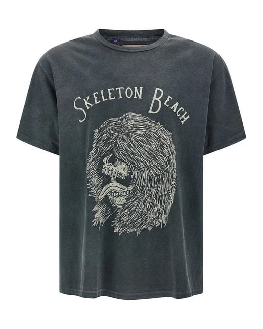 GALLERY DEPT. Gray 'Skeleton Beach Grit' T-Shirt for men