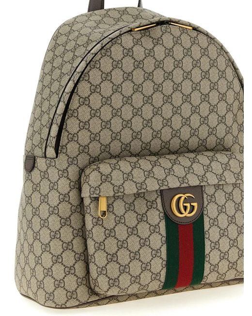 Gucci Natural 'Ophidia' Medium Backpack for men