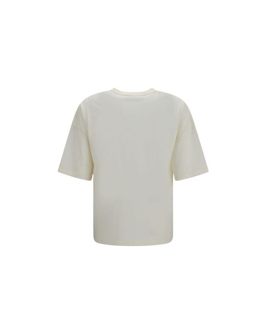 Palm Angels White Sunset Blvd Palm Loose T-Shirt for men