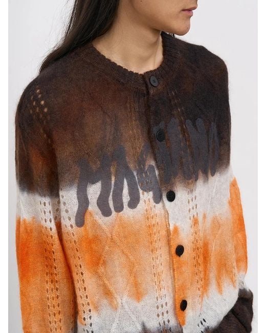 Magliano Black Psychedelic Kid Cardigan for men