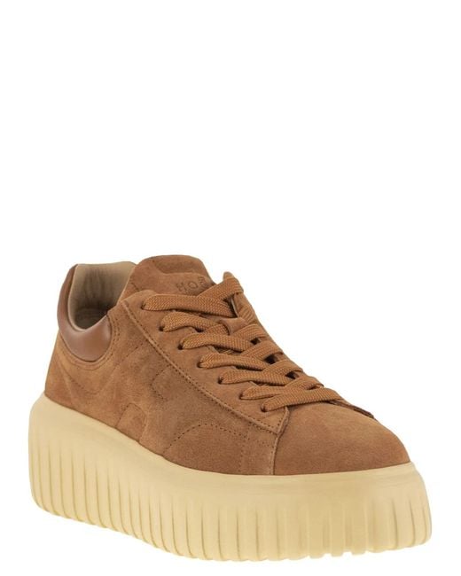 Hogan Brown H-Stripes