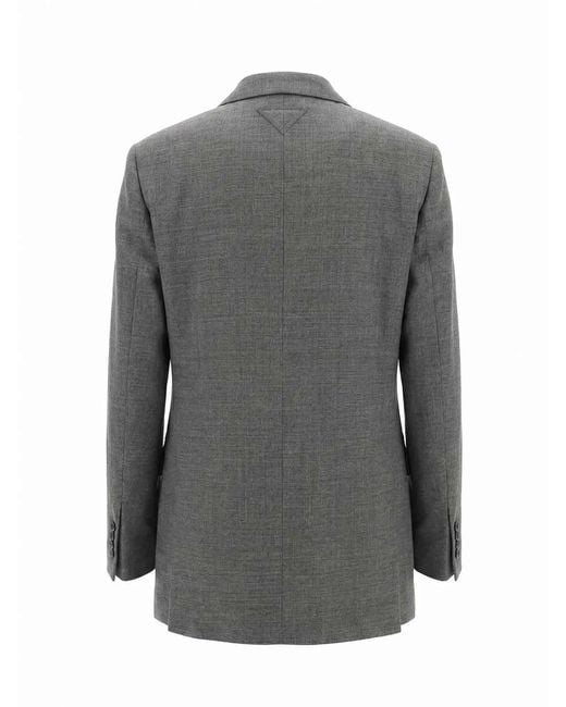 Prada Gray Blazer Jacket