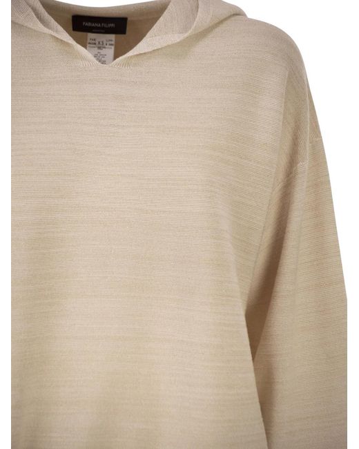 Fabiana Filippi Natural Hooded Jumper