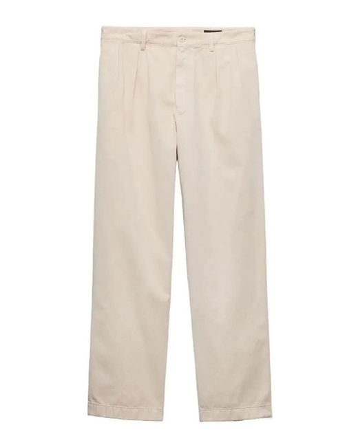 Prada Natural Cotton Pants for men