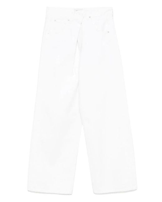 Agolde White Cotton Jeans
