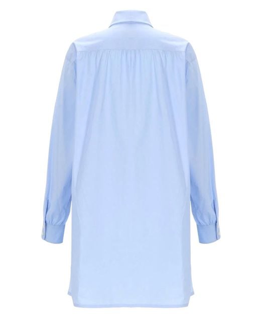 Moschino Couture Blue Gown With Ribbon