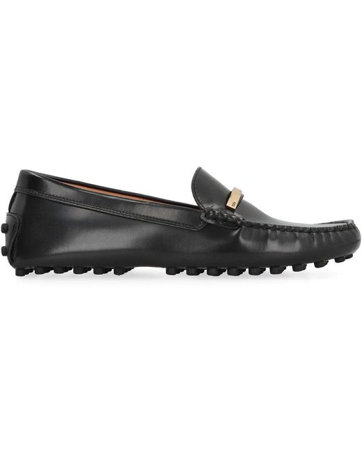 Tod's Black Gommino Leather Loafers