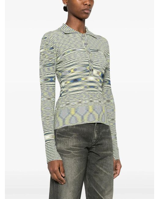 Ganni Green Recycled Viscose Polyamide Jersey