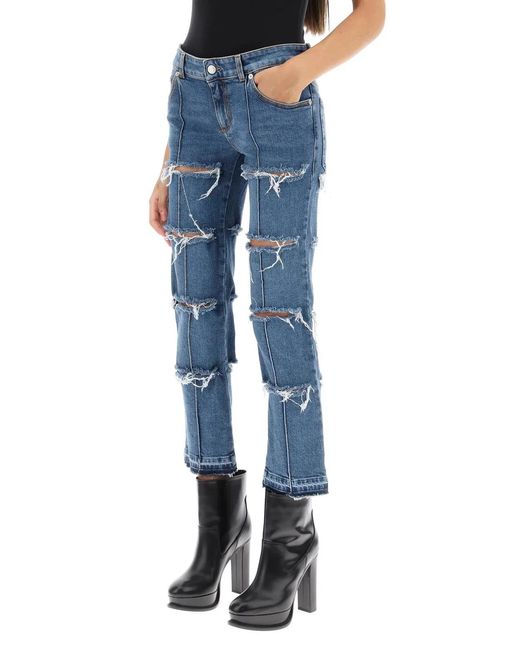 McQueen Blue Denim Pants