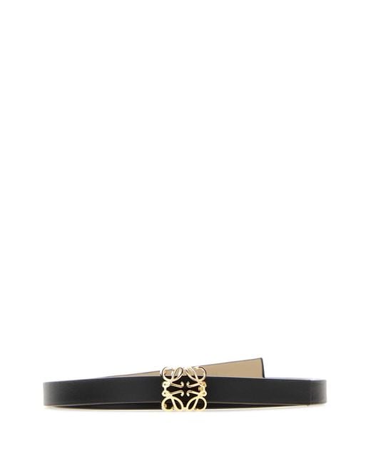 Loewe Black Anagram Bombee 1Cm Belt