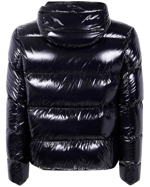 Herno Blue "Bomber Gloss" Jacket for men