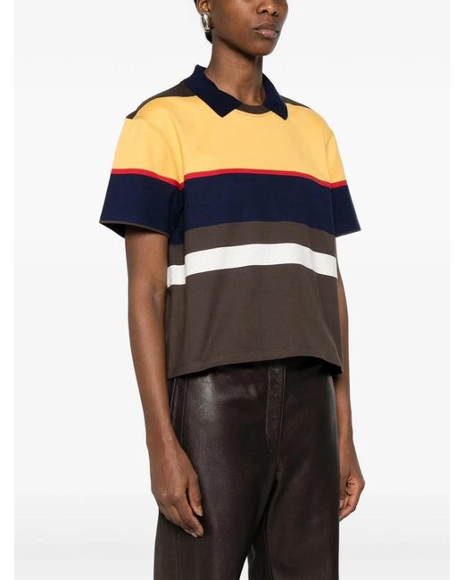 Versace Blue Striped Cotton-Jersey T-Shirt