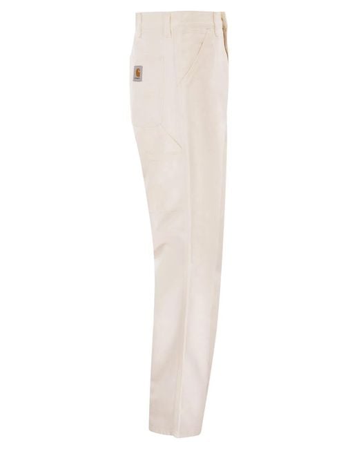Carhartt White Cotton Trousers