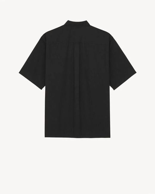 Saint Laurent Black Stylish Long Sleeve Shirt for men