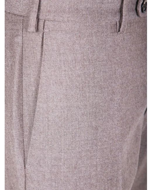 Incotex Gray "Chino Slim Fit" Trousers for men