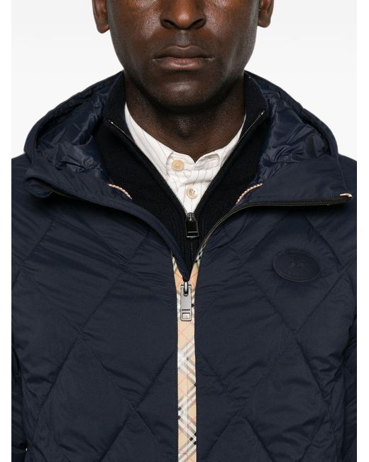 Burberry Blue Hescott Nylon Blouson Jacket for men