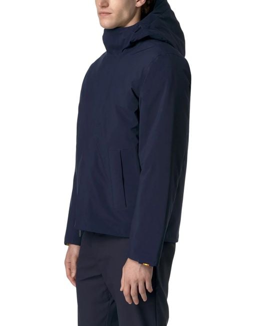 K-Way Blue Jacken Bonded Padded for men