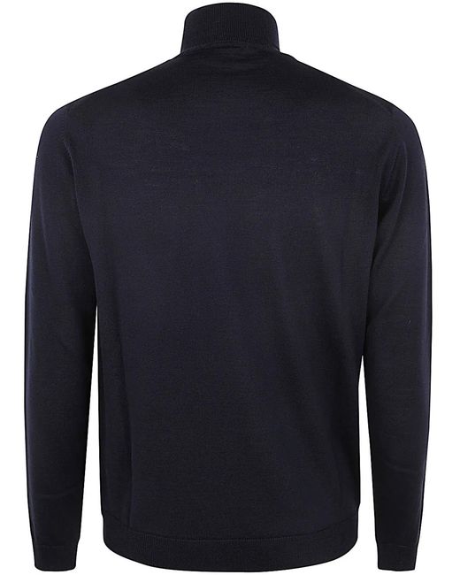 Nuur Blue Turtle Neck Pullover for men