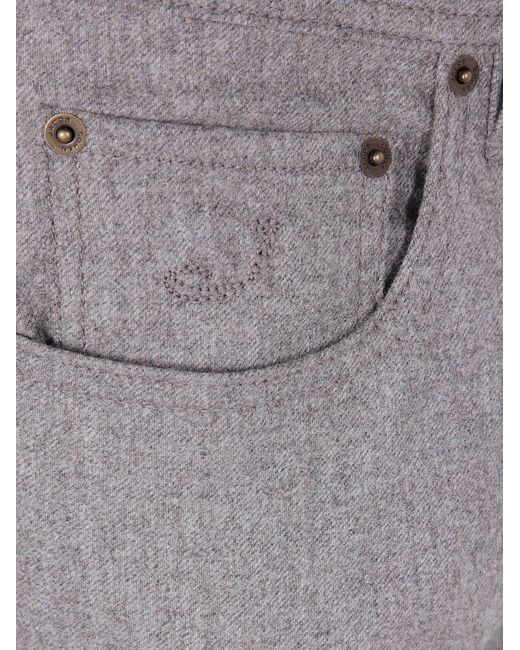 Jacob Cohen Gray "Pant 5 Pockets Slim Fit Bard Rw" Trousers for men