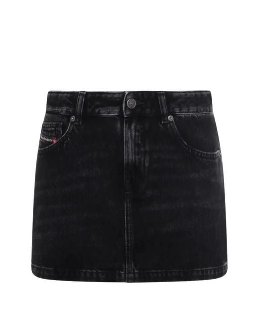 DIESEL Black Cotton Skirt