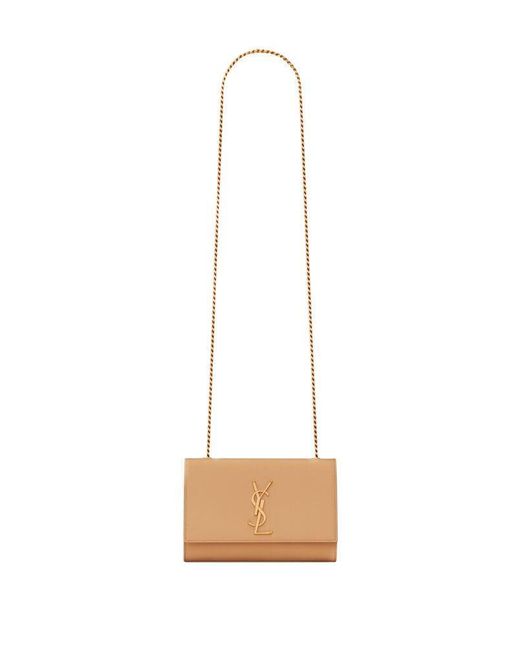 Saint Laurent White Kate Logo Plaque Shoulder Bag for men
