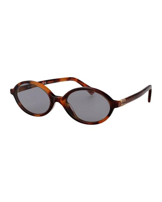 Miu Miu Brown Sunglasses 0Mu 04Zs 21C40O/18/140