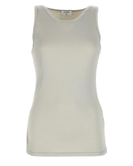 Filippa K Gray Thin Ribbed Top