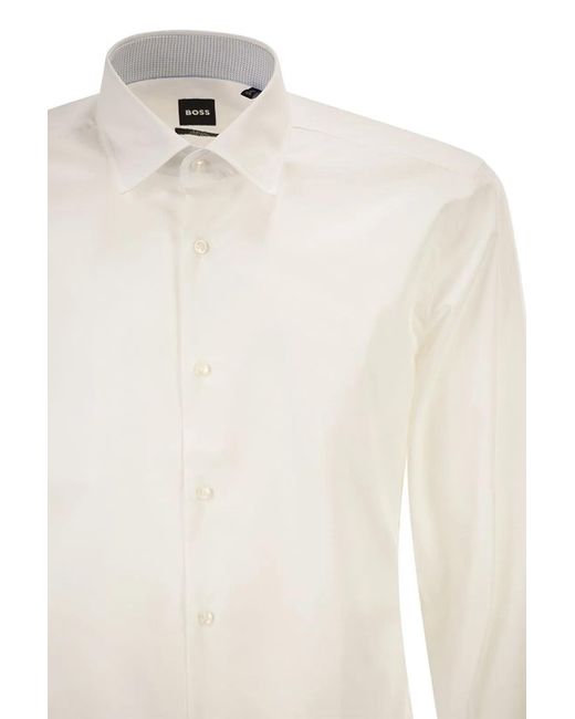 Boss White Slim Fit Shirt for men