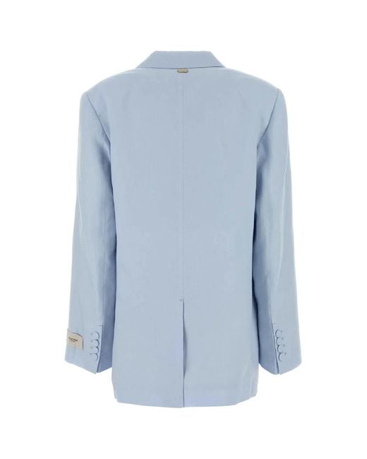 Agnona Blue Single Breasted Jacket