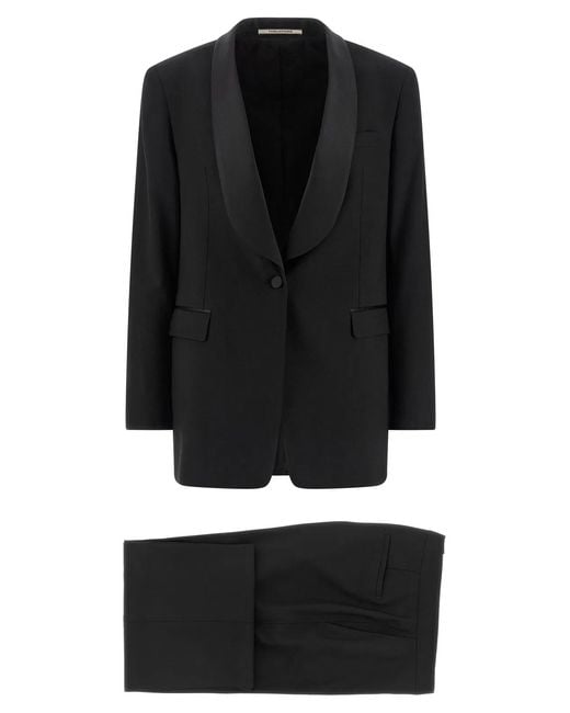 Tagliatore Black 'Clarita' Tuxedo Dress