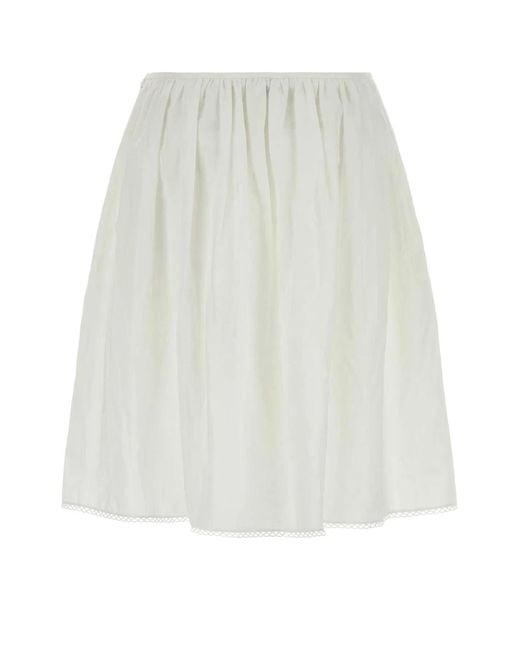 Miu Miu White Gonne