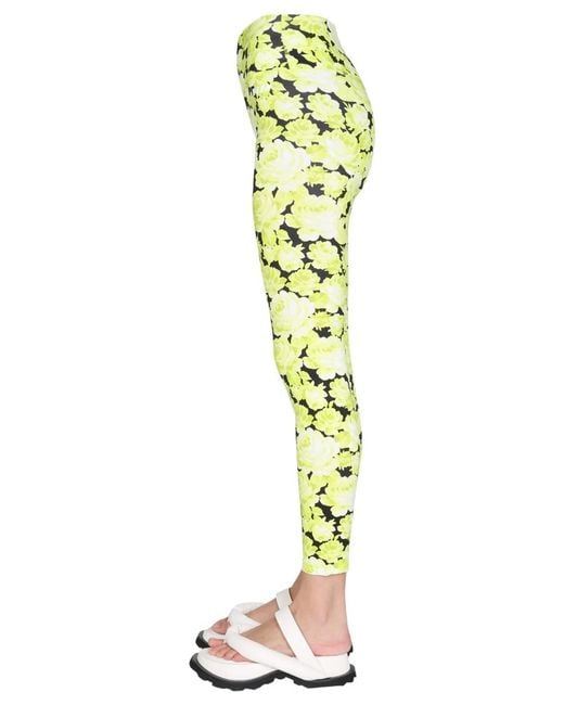 MSGM Metallic Active Leggings